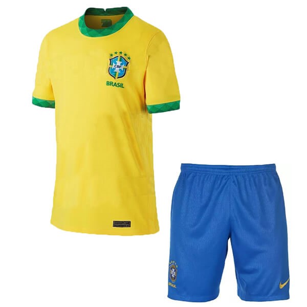 Heimtrikot Brasilien Kinder 2020 Gelb Günstige Fußballtrikots